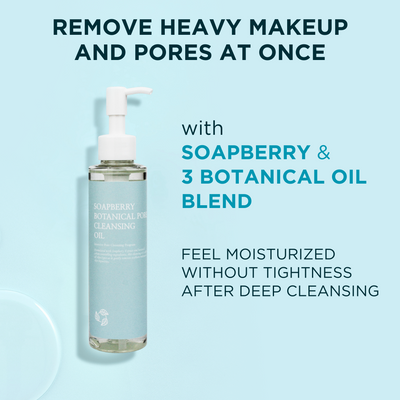Soapberry Botanical Pore & Make up Cleansing Oil (5.07 fl.oz, 150mL)