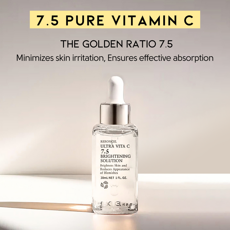 Pure Vitamin C 7.5% Brightening Solution Serum (1.01 fl.oz, 30mL)